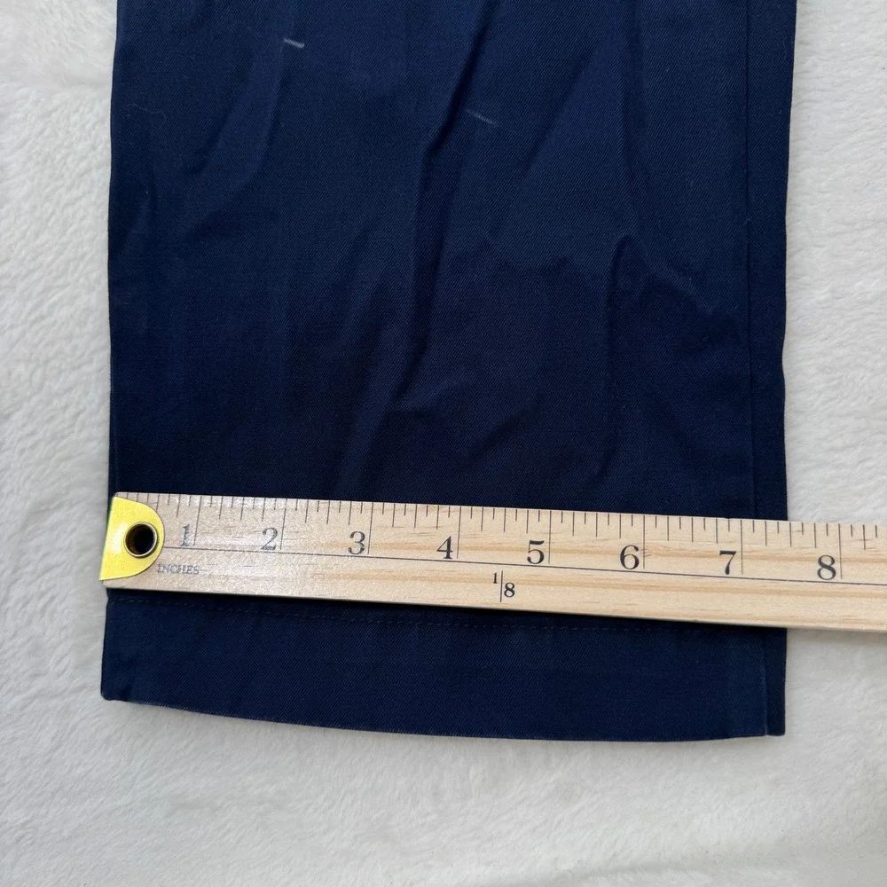 GAP Chino Pants Mens 31x32 Navy Blue Straight Fit Cotton Blend Casual Classic